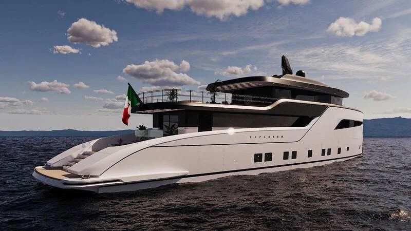 a boat on the beach aboard TERRANOVA 41 Yacht for Sale