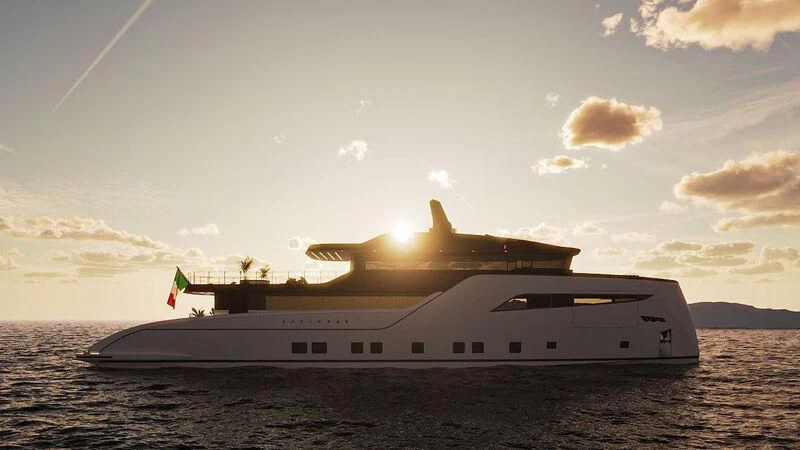 a large ship in the water aboard TERRANOVA 41 Yacht for Sale