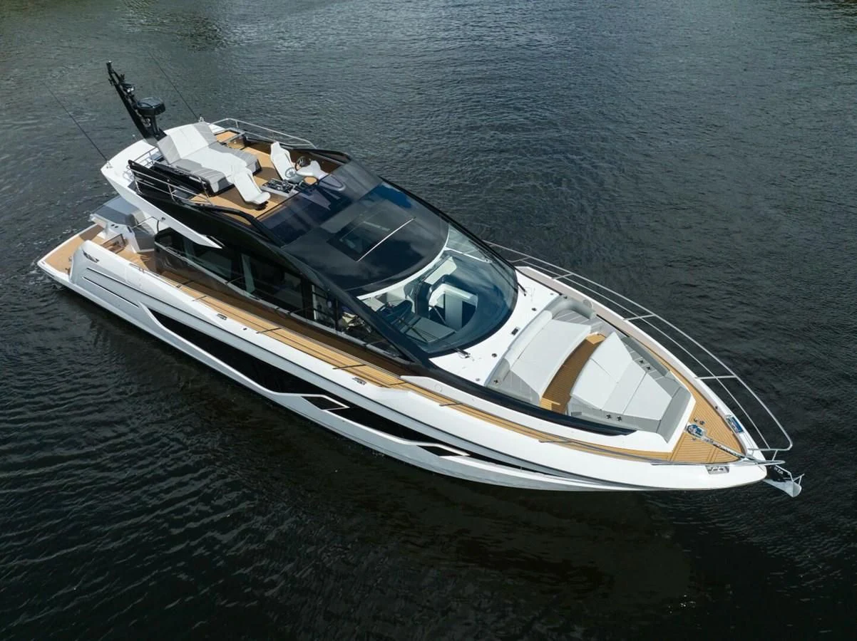 a boat on the water aboard 75 SPORT YACHT Yacht for Sale