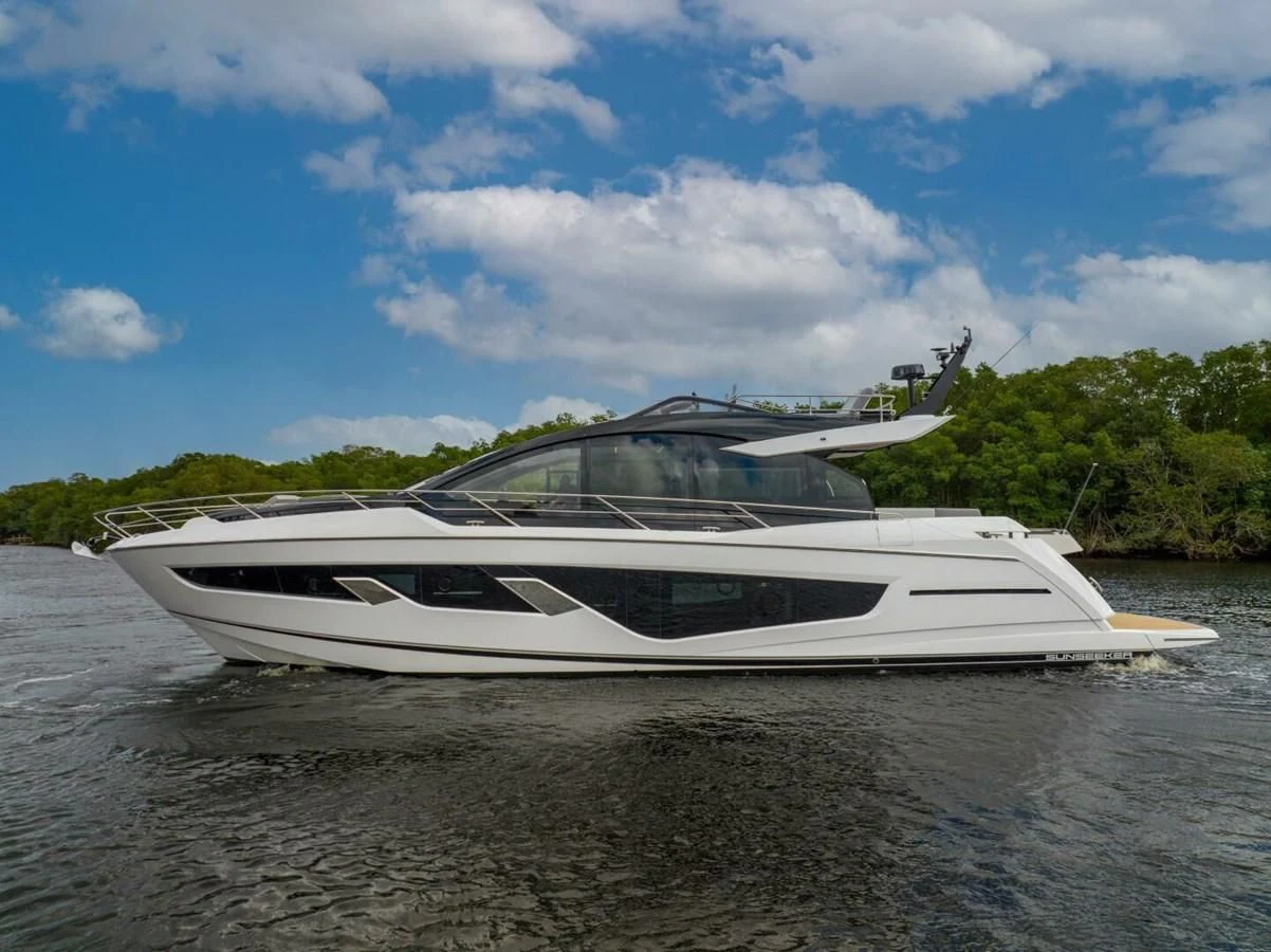 a boat on the water aboard 75 SPORT YACHT Yacht for Sale
