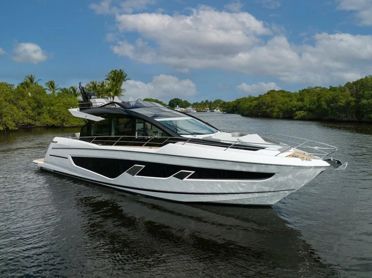 a boat on the water aboard 75 SPORT YACHT Yacht for Sale