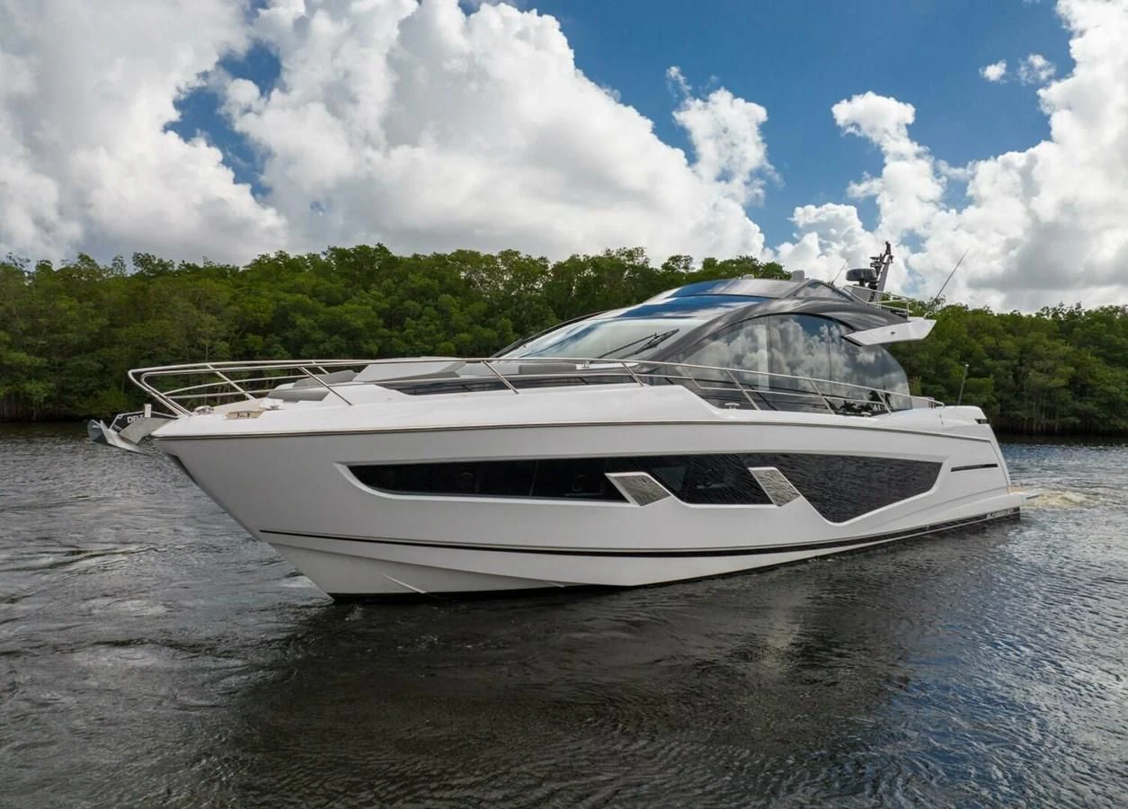 a boat on the water aboard 75 SPORT YACHT Yacht for Sale