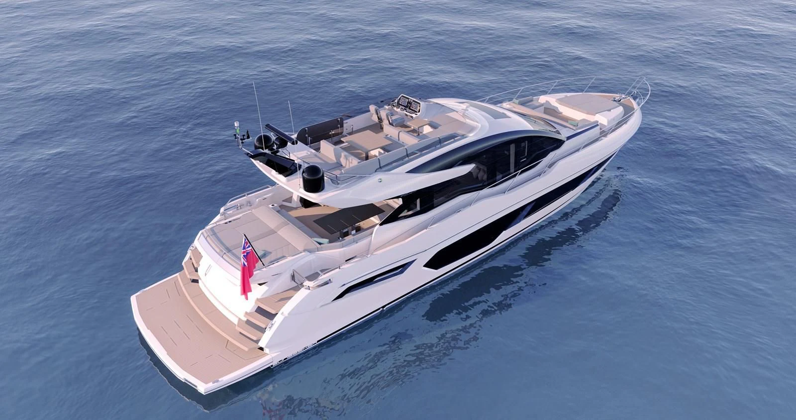 a boat on the water aboard 75 SPORT YACHT Yacht for Sale