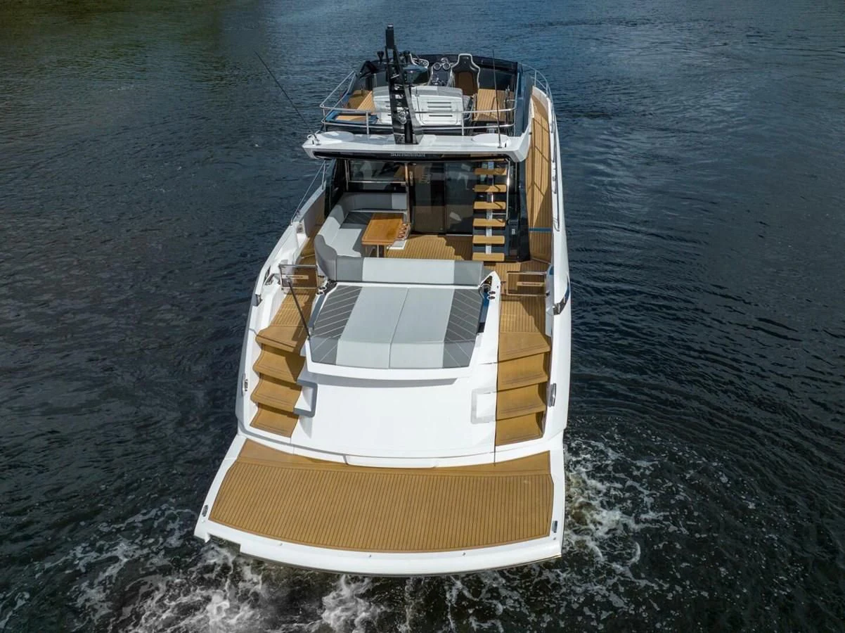 a boat on the water aboard 75 SPORT YACHT Yacht for Sale