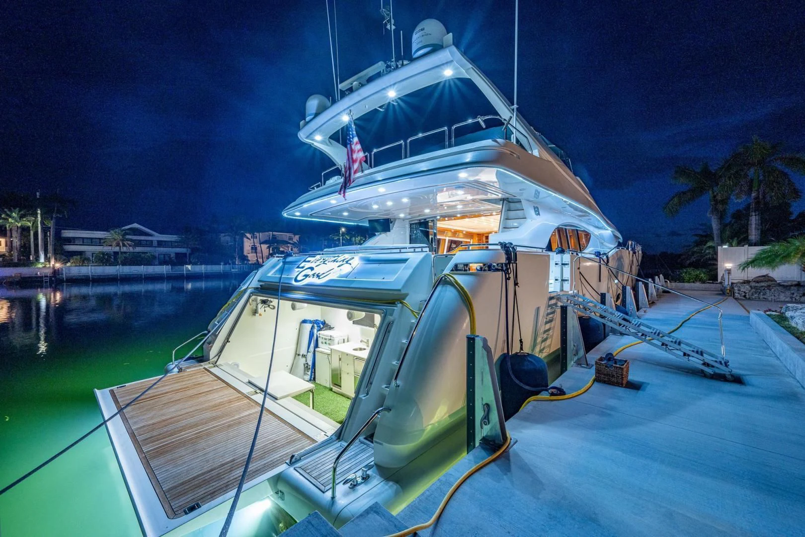 a boat on a beach aboard EVERYTHING GOOD Yacht for Sale