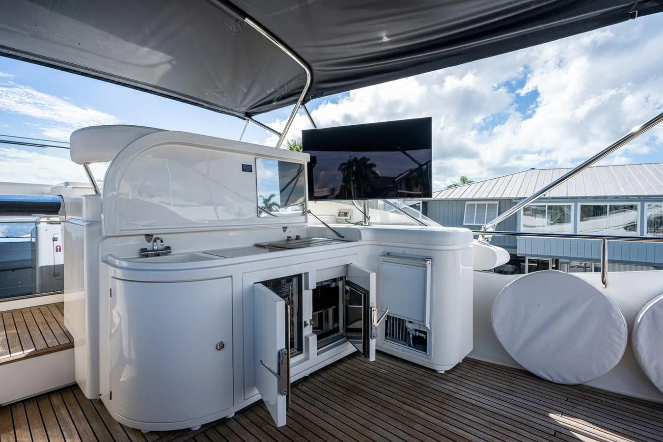 a boat on the water aboard EVERYTHING GOOD Yacht for Sale