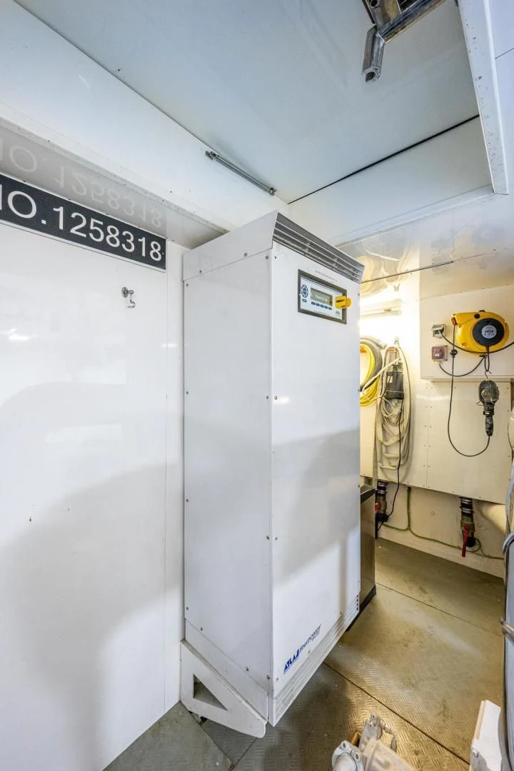 a large white machine aboard EVERYTHING GOOD Yacht for Sale