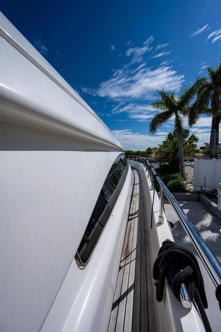 a car with a door open aboard EVERYTHING GOOD Yacht for Sale