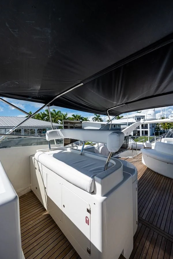 a boat on a deck aboard EVERYTHING GOOD Yacht for Sale
