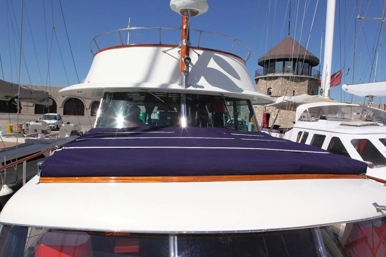 a boat in the water aboard UNICA Yacht for Sale