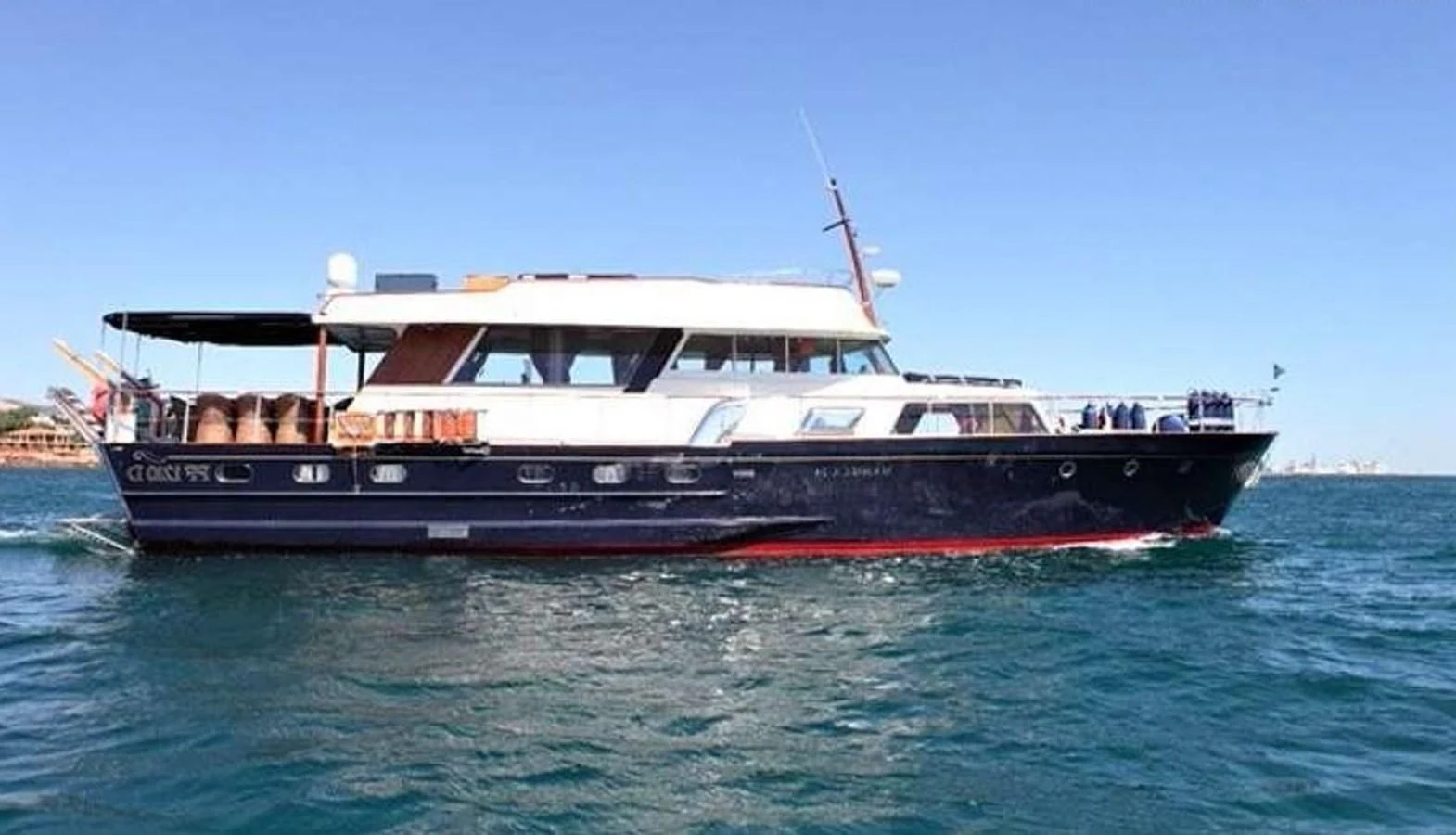 a boat on the water aboard UNICA Yacht for Sale