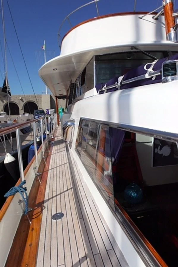 a boat on the water aboard UNICA Yacht for Sale