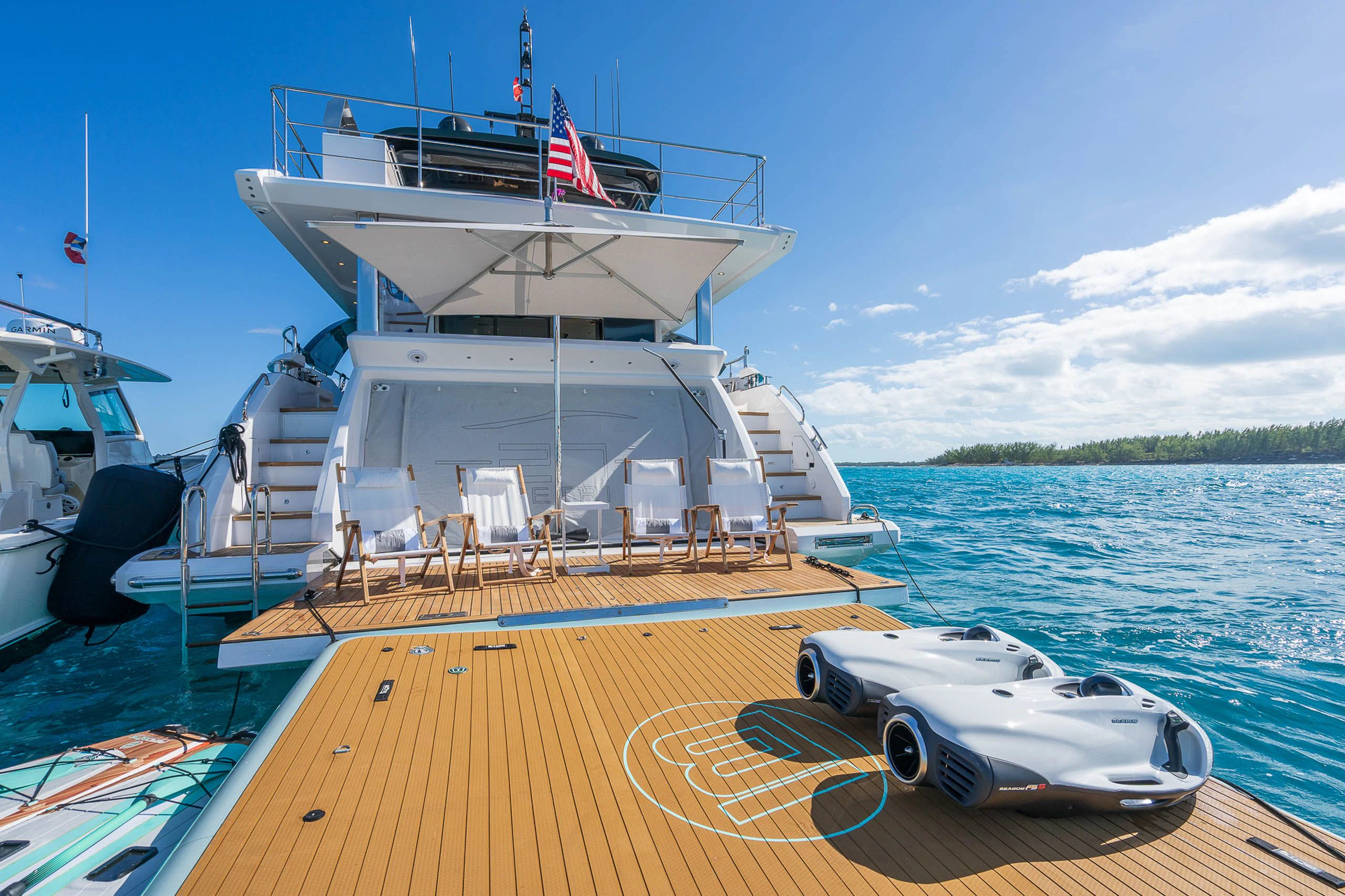 a boat on the water aboard SEA OWL Yacht for Sale