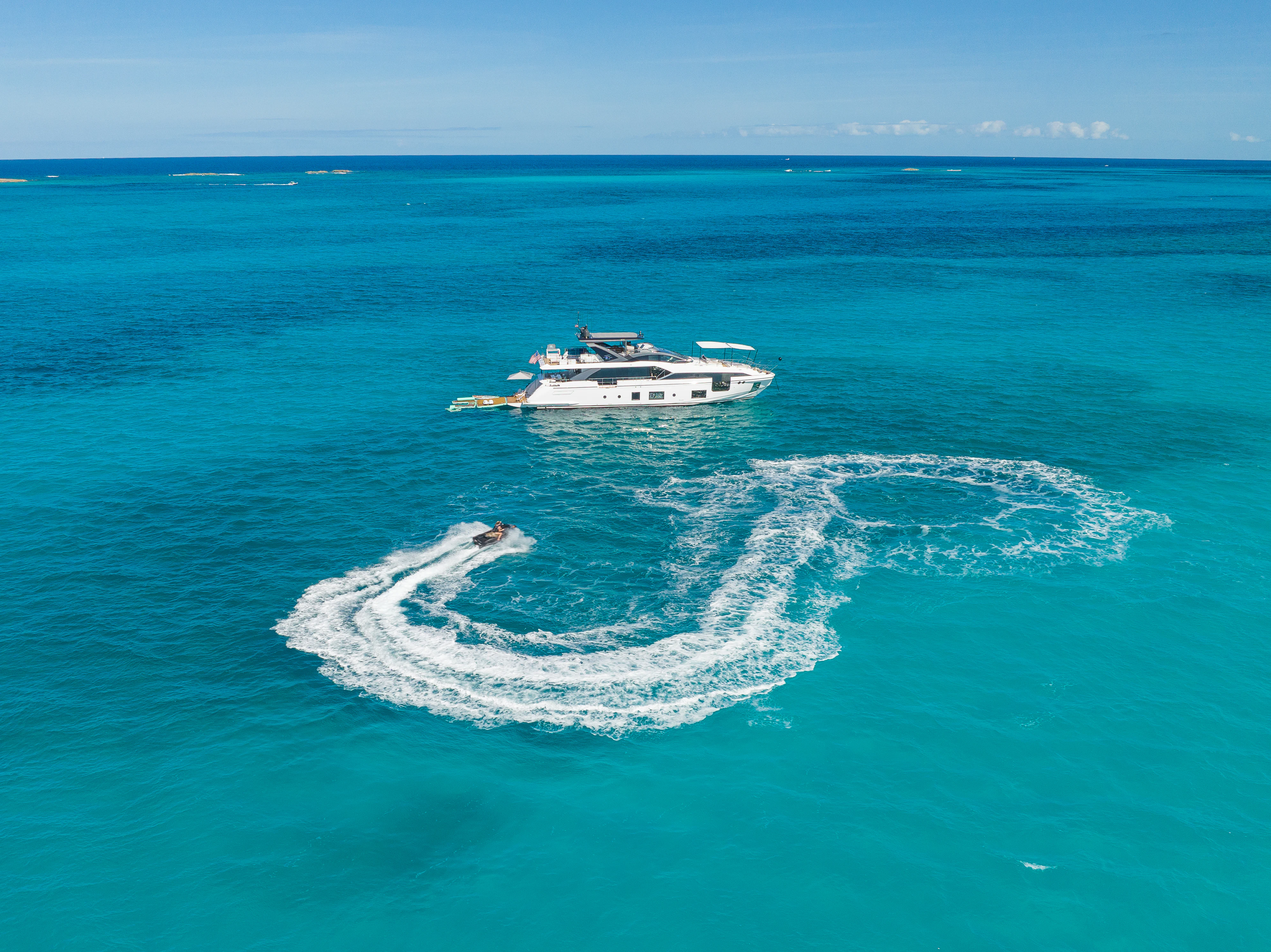 a boat on the water aboard SEA OWL Yacht for Sale