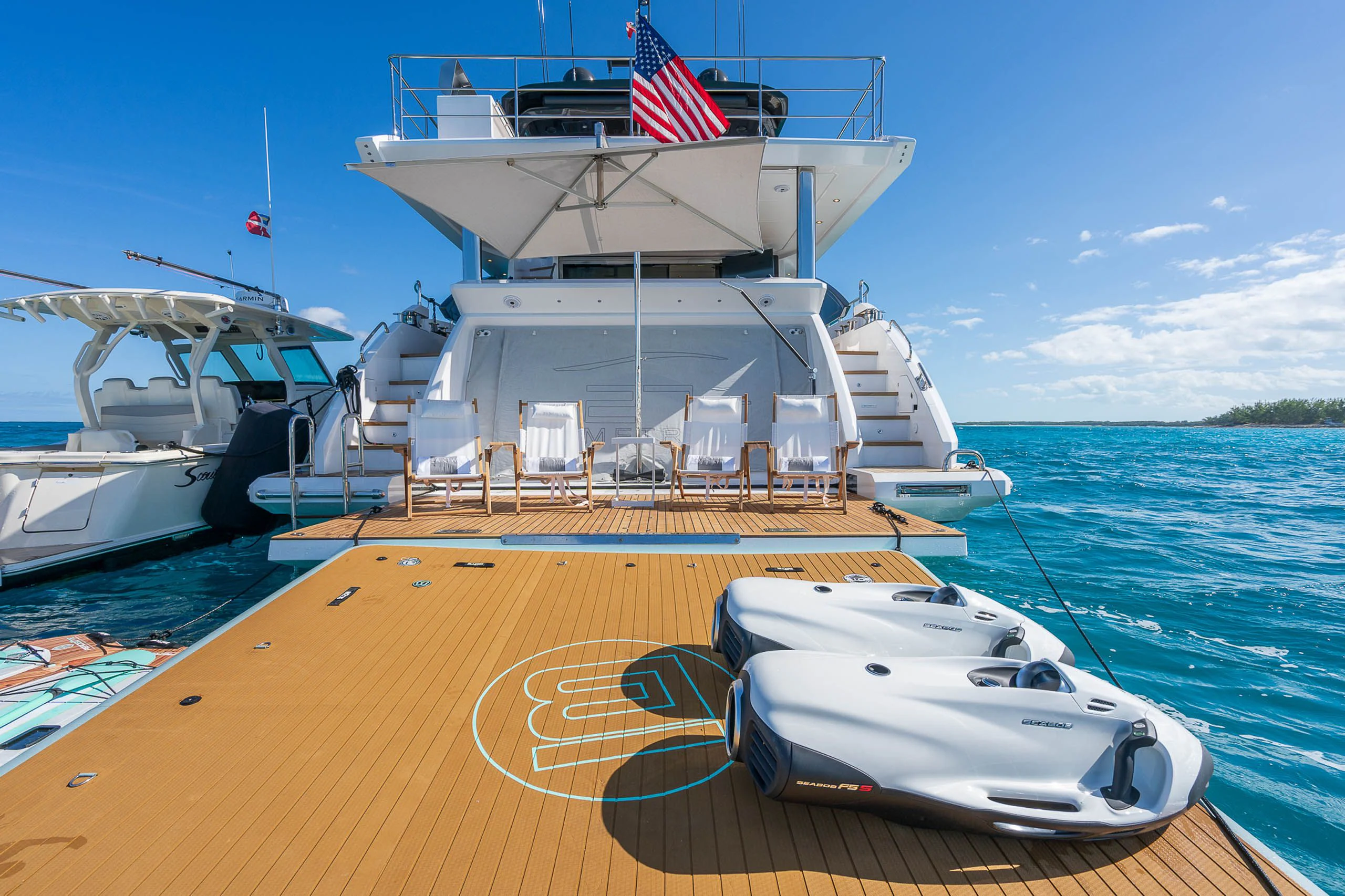 a boat on the water aboard SEA OWL Yacht for Sale