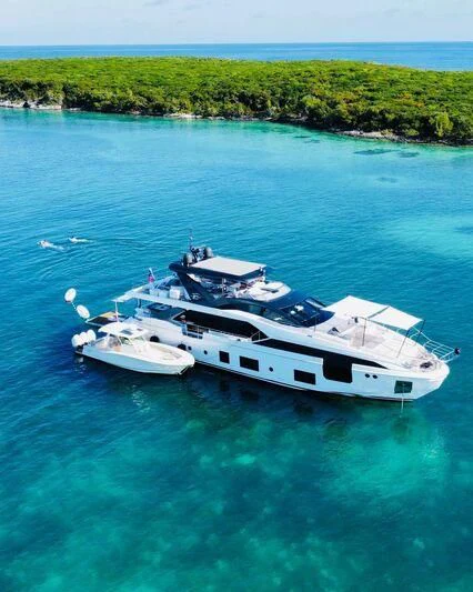 a boat in the water aboard SEA OWL Yacht for Sale