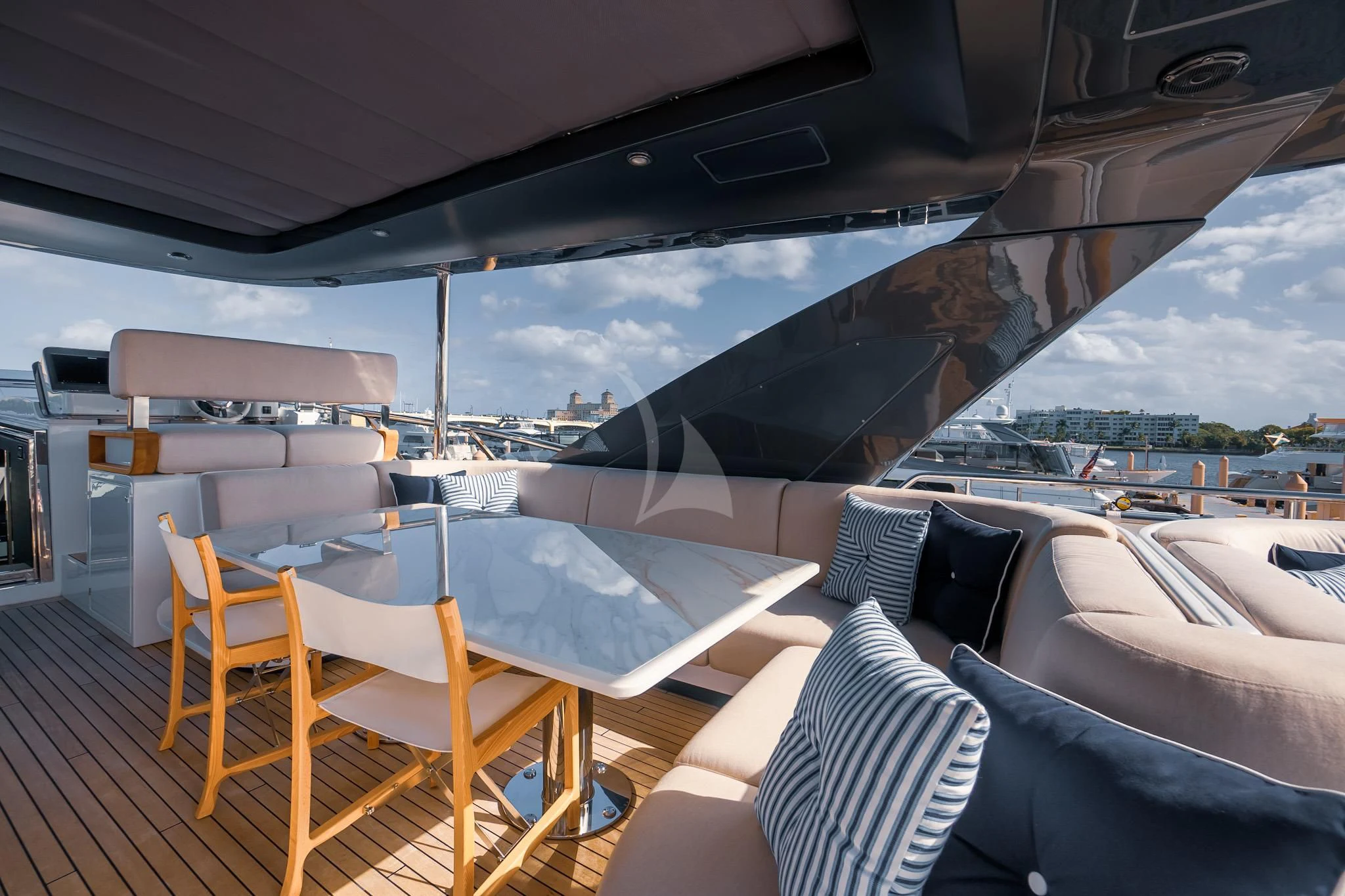 inside of a boat aboard SEA OWL Yacht for Sale
