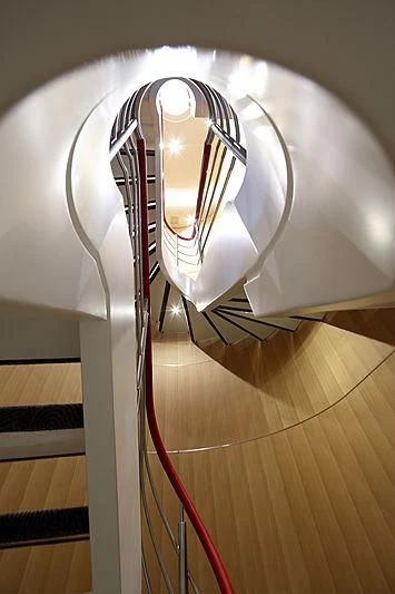 a white fan with red wires aboard YERSIN Yacht for Charter