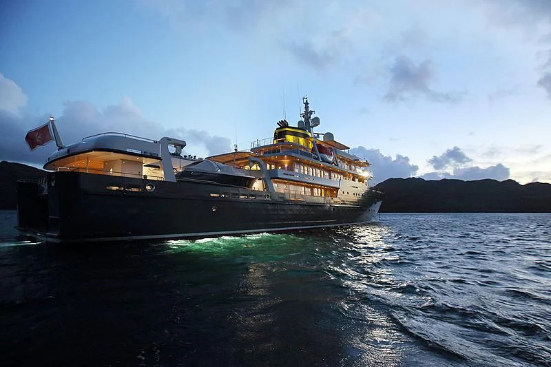 a boat on the water aboard YERSIN Yacht for Charter