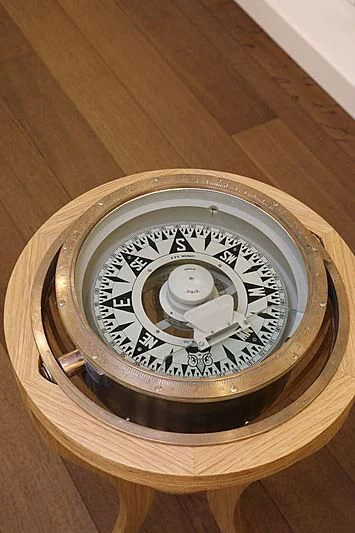 a circular object with a round object on it aboard YERSIN Yacht for Charter