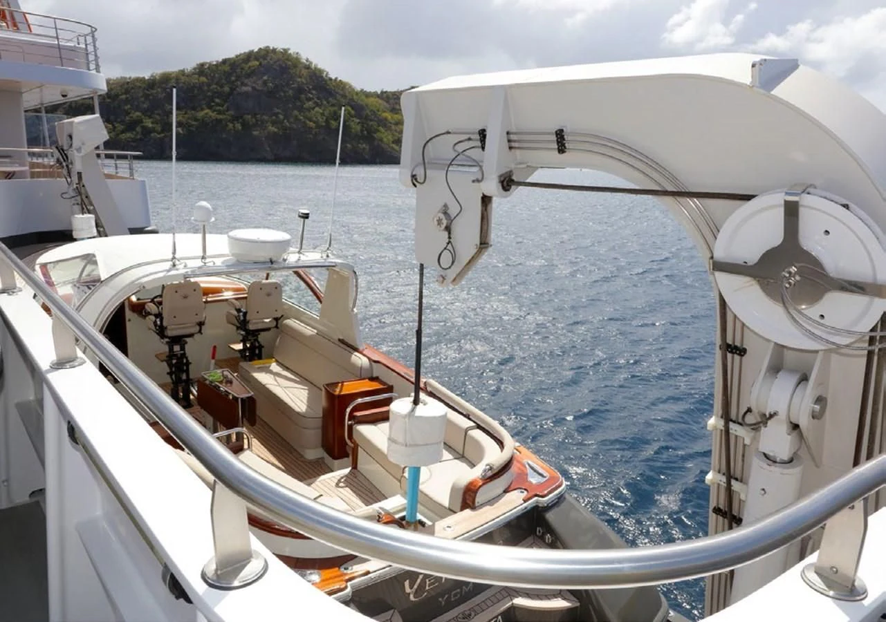 a boat on the water aboard YERSIN Yacht for Charter