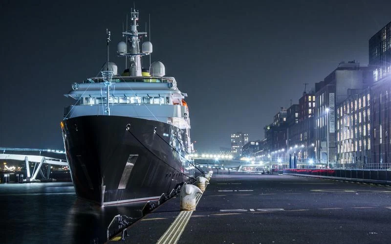 a ship on the water aboard YERSIN Yacht for Charter