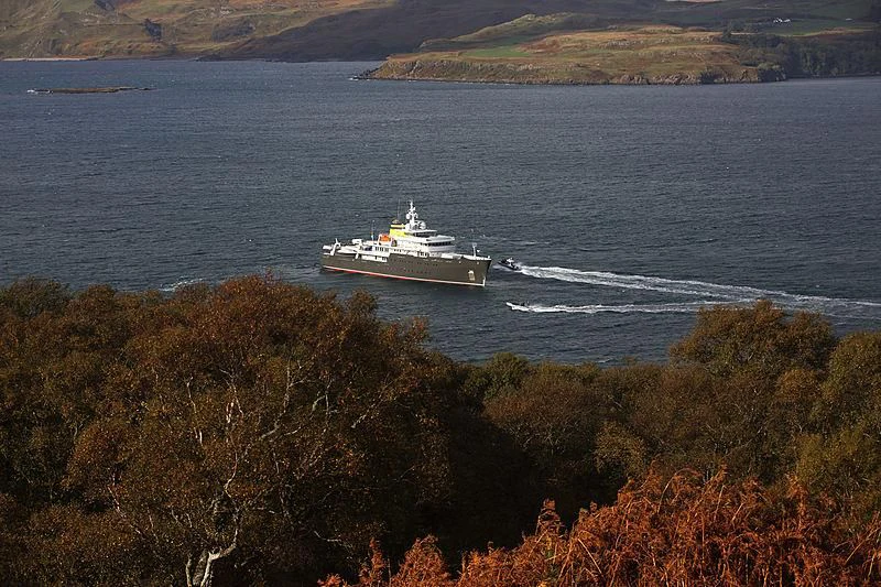 a ship sailing on the sea aboard YERSIN Yacht for Charter