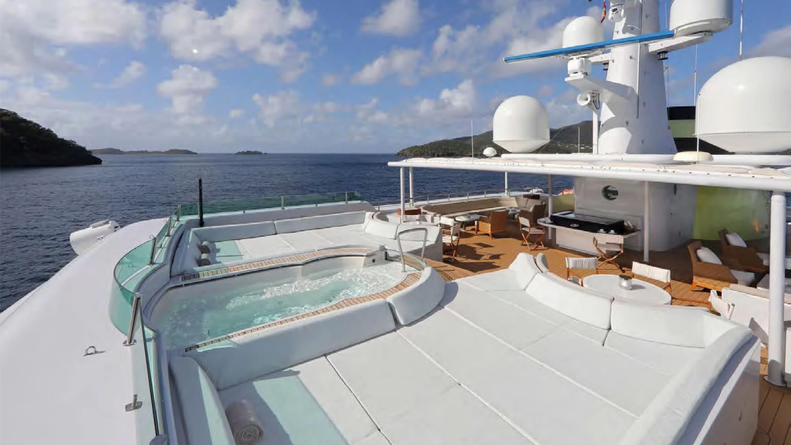 a boat on the water aboard YERSIN Yacht for Charter