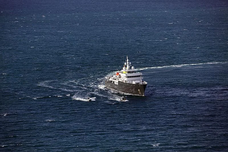 a boat on the water aboard YERSIN Yacht for Charter