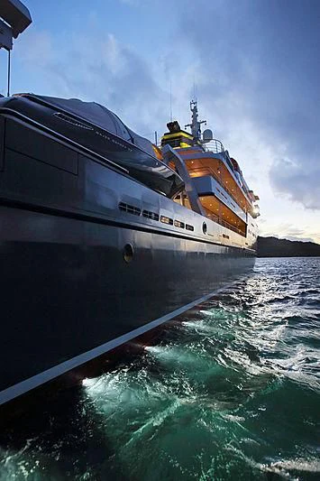 a boat on the water aboard YERSIN Yacht for Charter