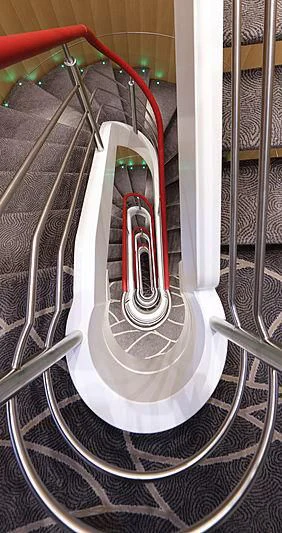 a white and red car in a metal basket aboard YERSIN Yacht for Charter
