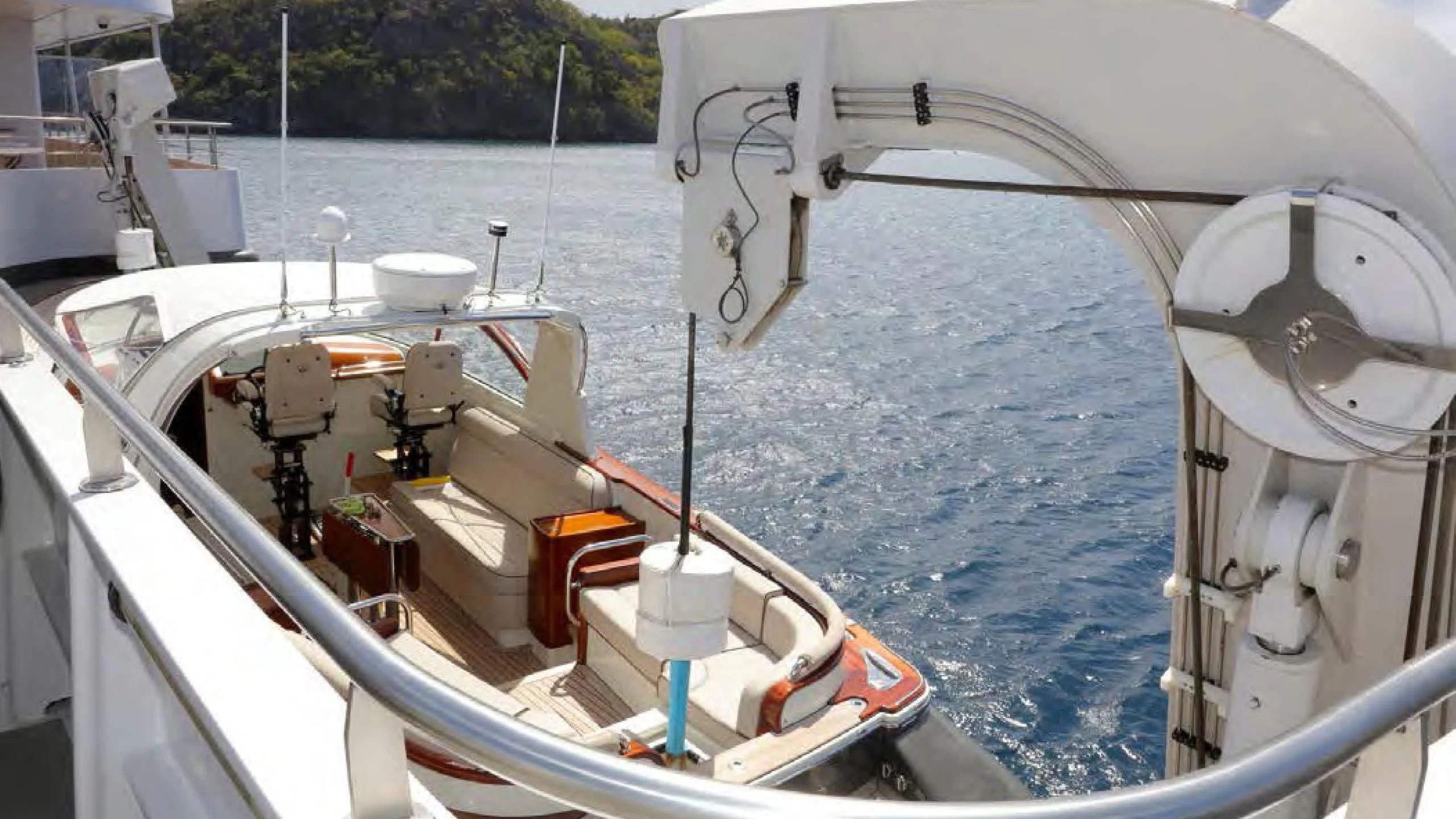 a boat on the water aboard YERSIN Yacht for Charter