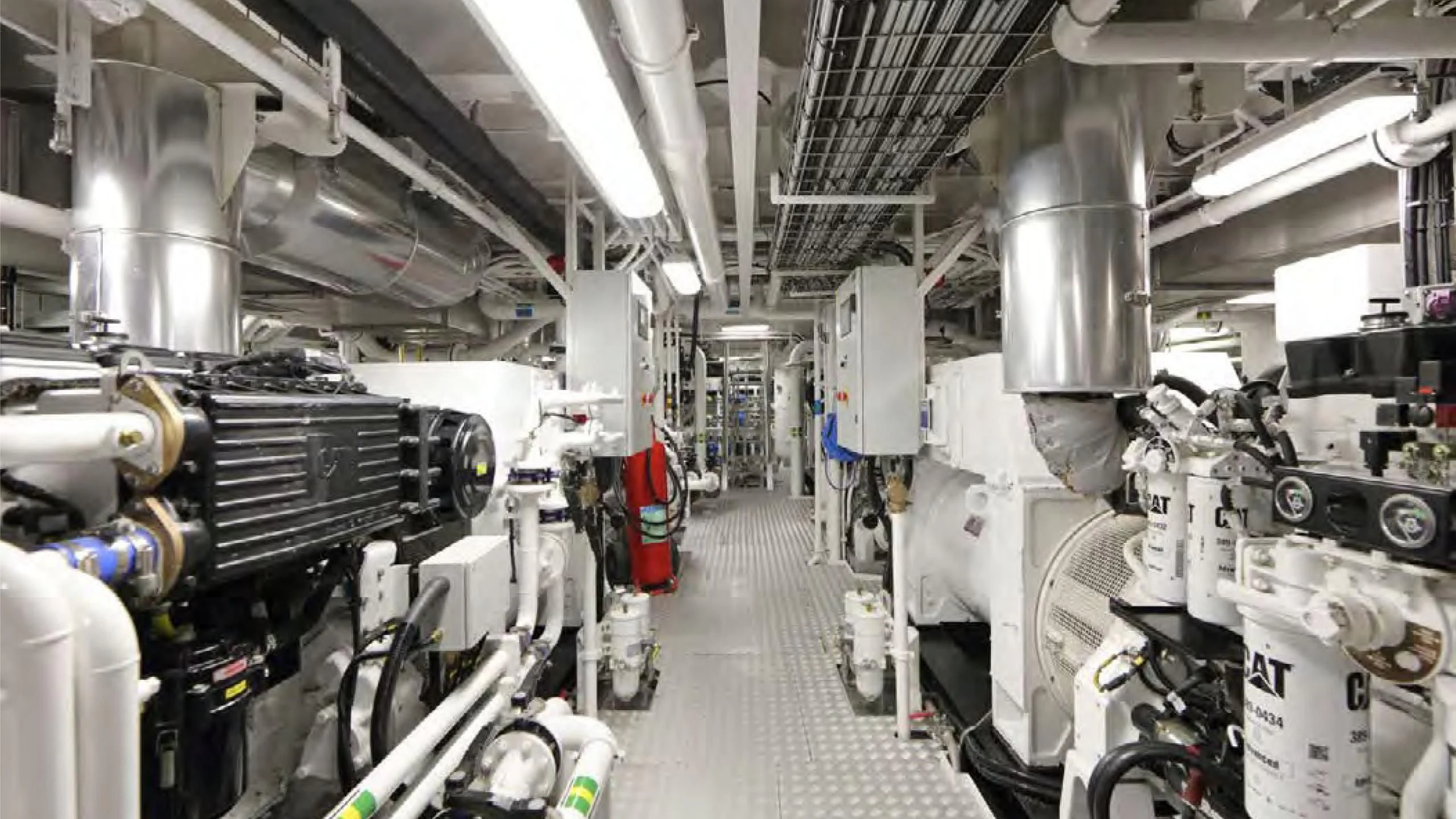 a room with machinery aboard YERSIN Yacht for Charter