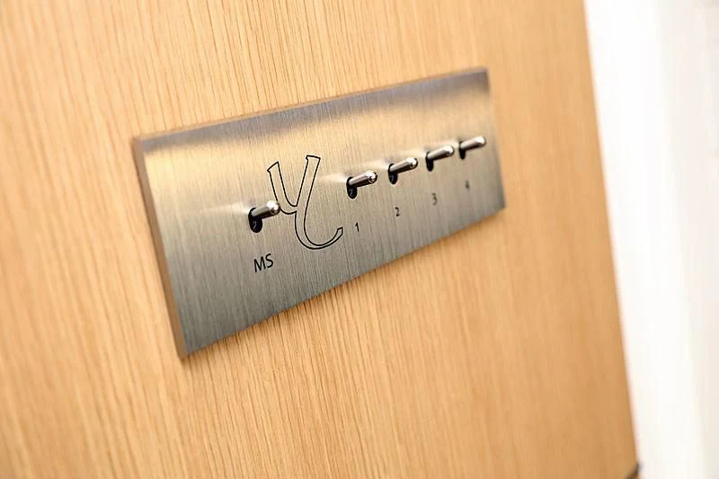 a rectangular electronic device aboard YERSIN Yacht for Charter