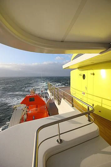 a boat on the water aboard YERSIN Yacht for Charter