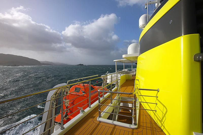 a boat on the water aboard YERSIN Yacht for Charter