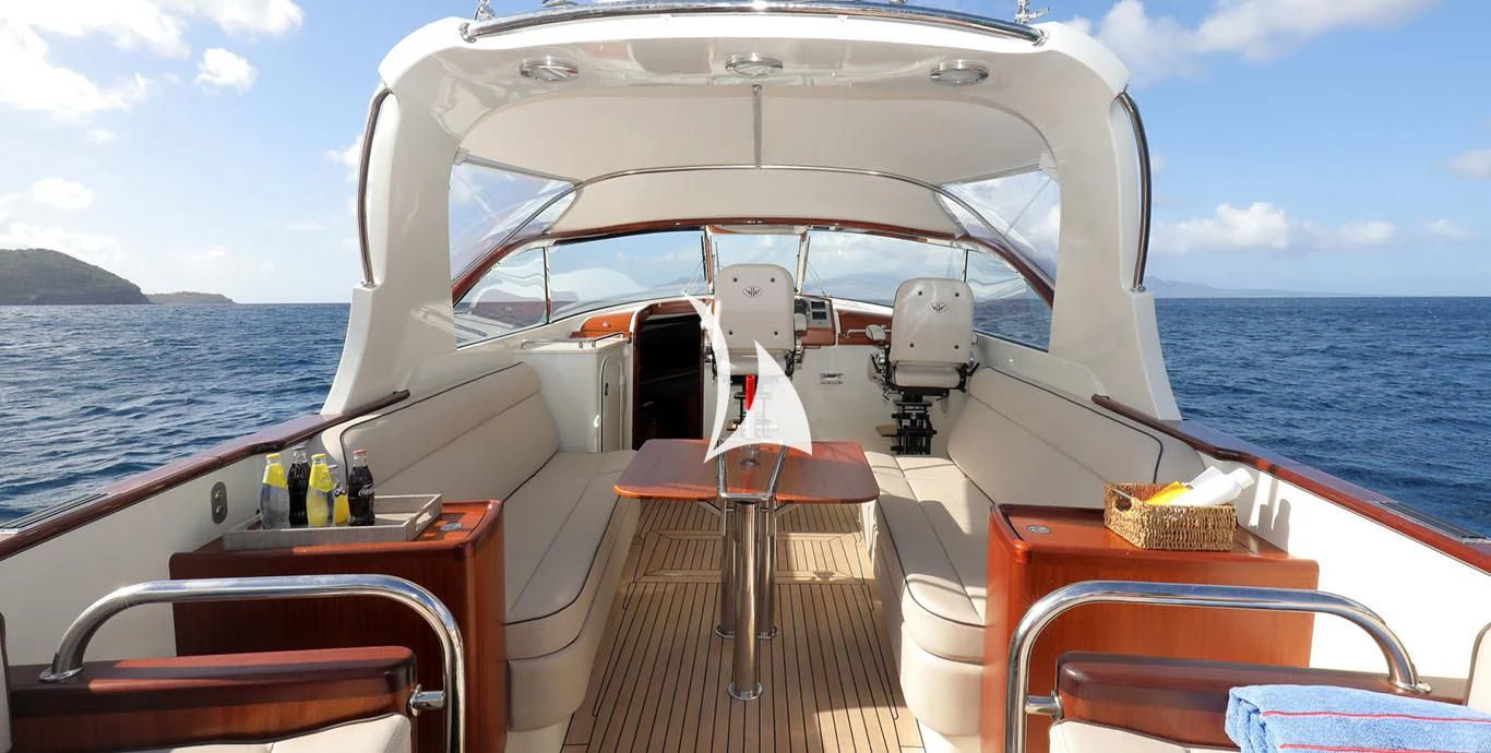 a boat on the water aboard YERSIN Yacht for Charter