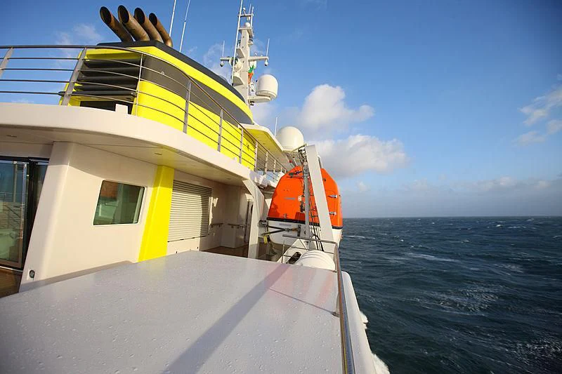 a boat on the water aboard YERSIN Yacht for Charter