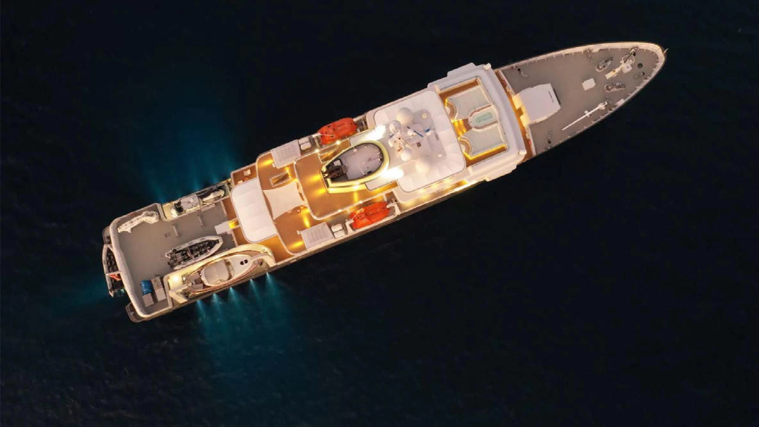 a satellite in space aboard YERSIN Yacht for Charter