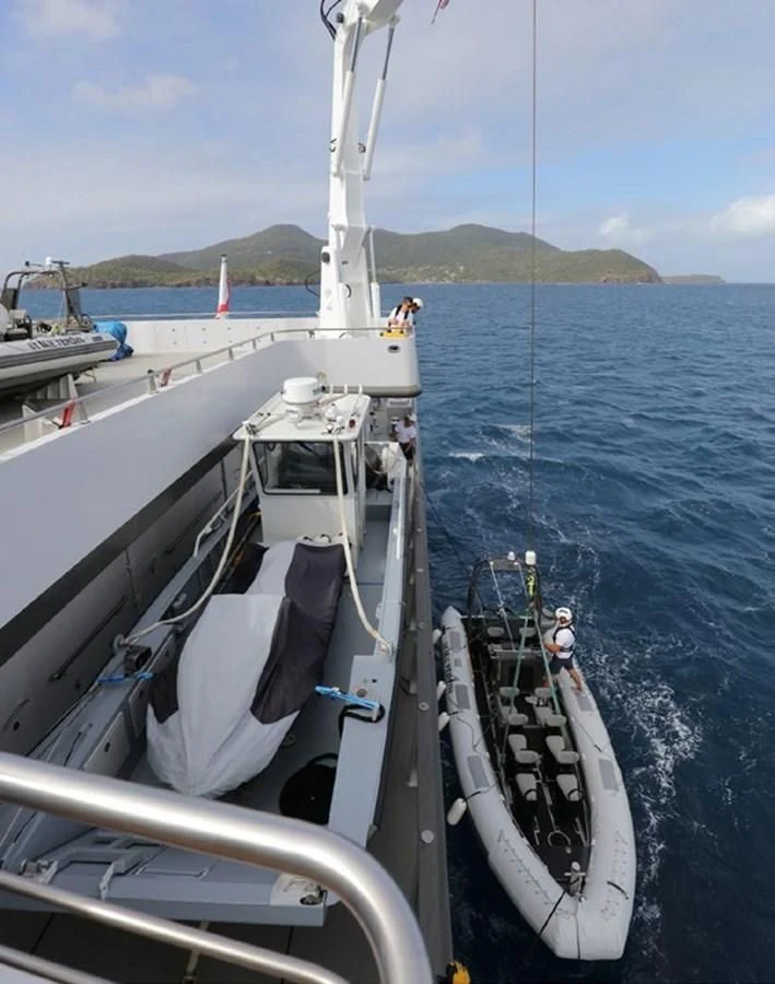 a boat on the water aboard YERSIN Yacht for Charter
