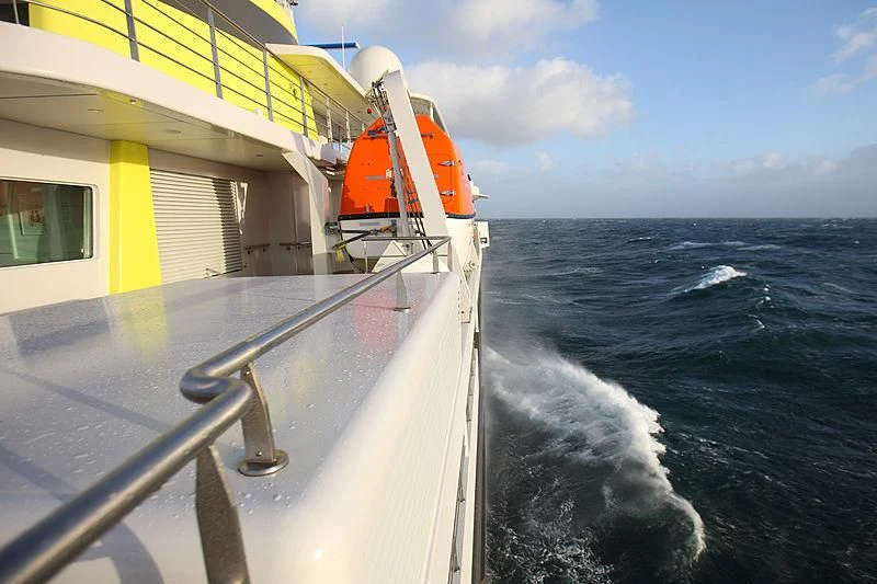 a boat on the water aboard YERSIN Yacht for Charter