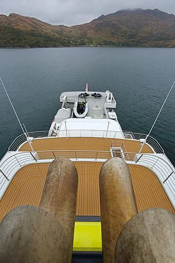 a boat on the water aboard YERSIN Yacht for Charter