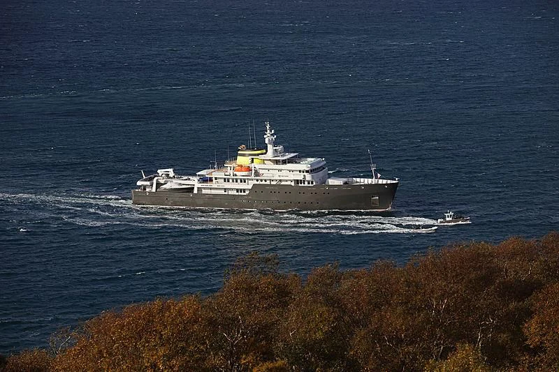 a ship on the water aboard YERSIN Yacht for Charter