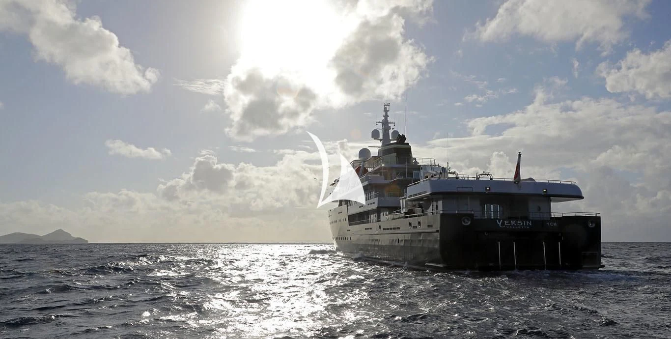 a boat on the water aboard YERSIN Yacht for Charter