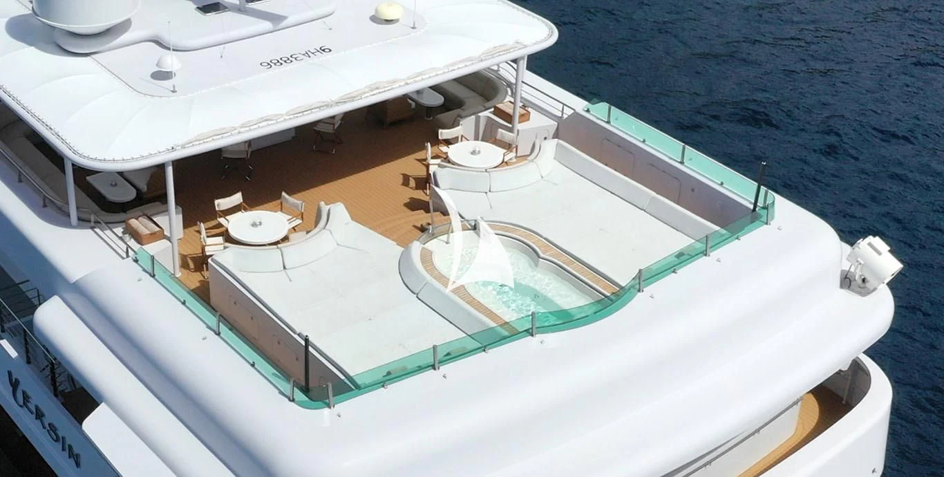 a boat on the water aboard YERSIN Yacht for Charter