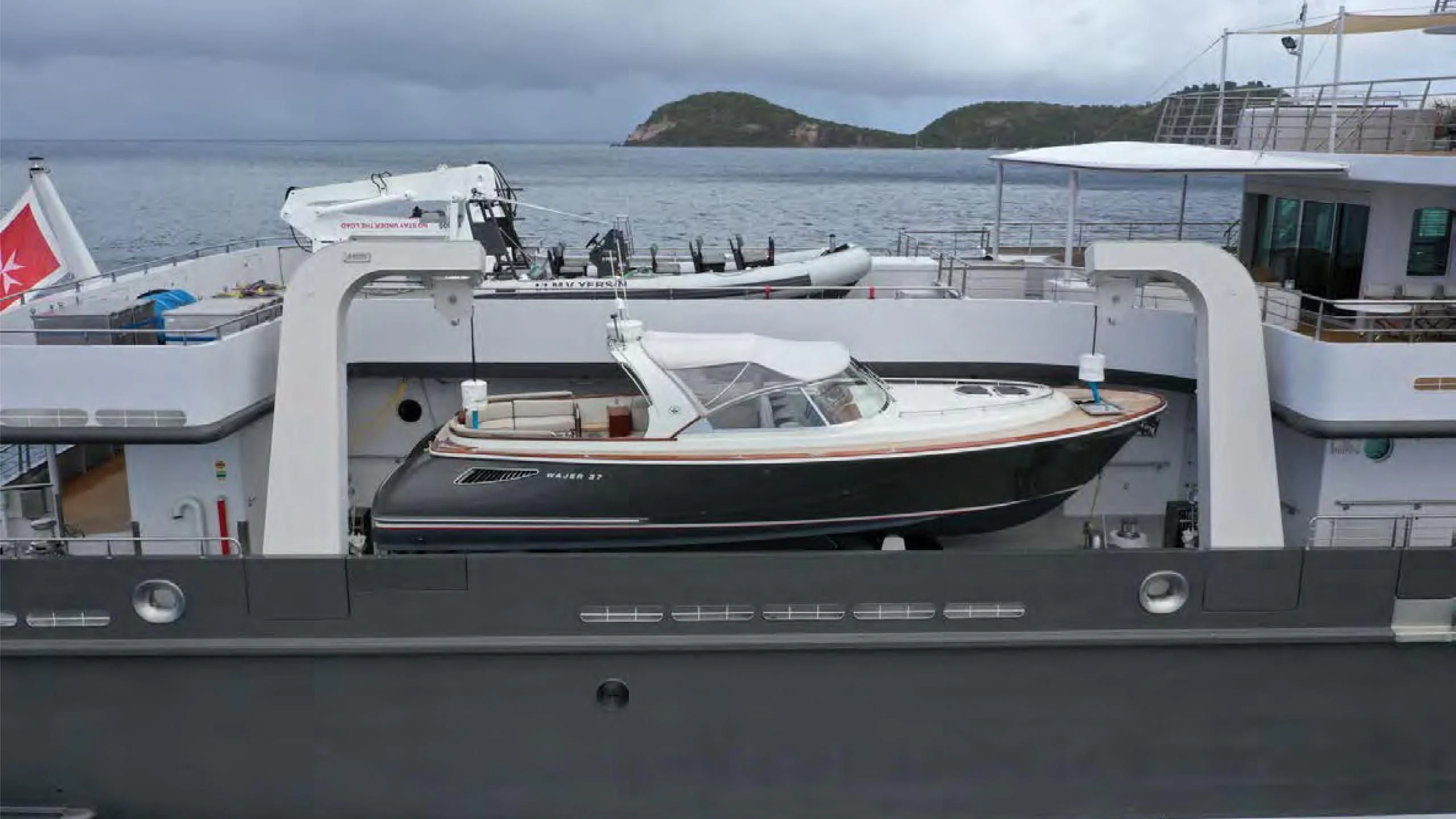 a boat on the water aboard YERSIN Yacht for Charter