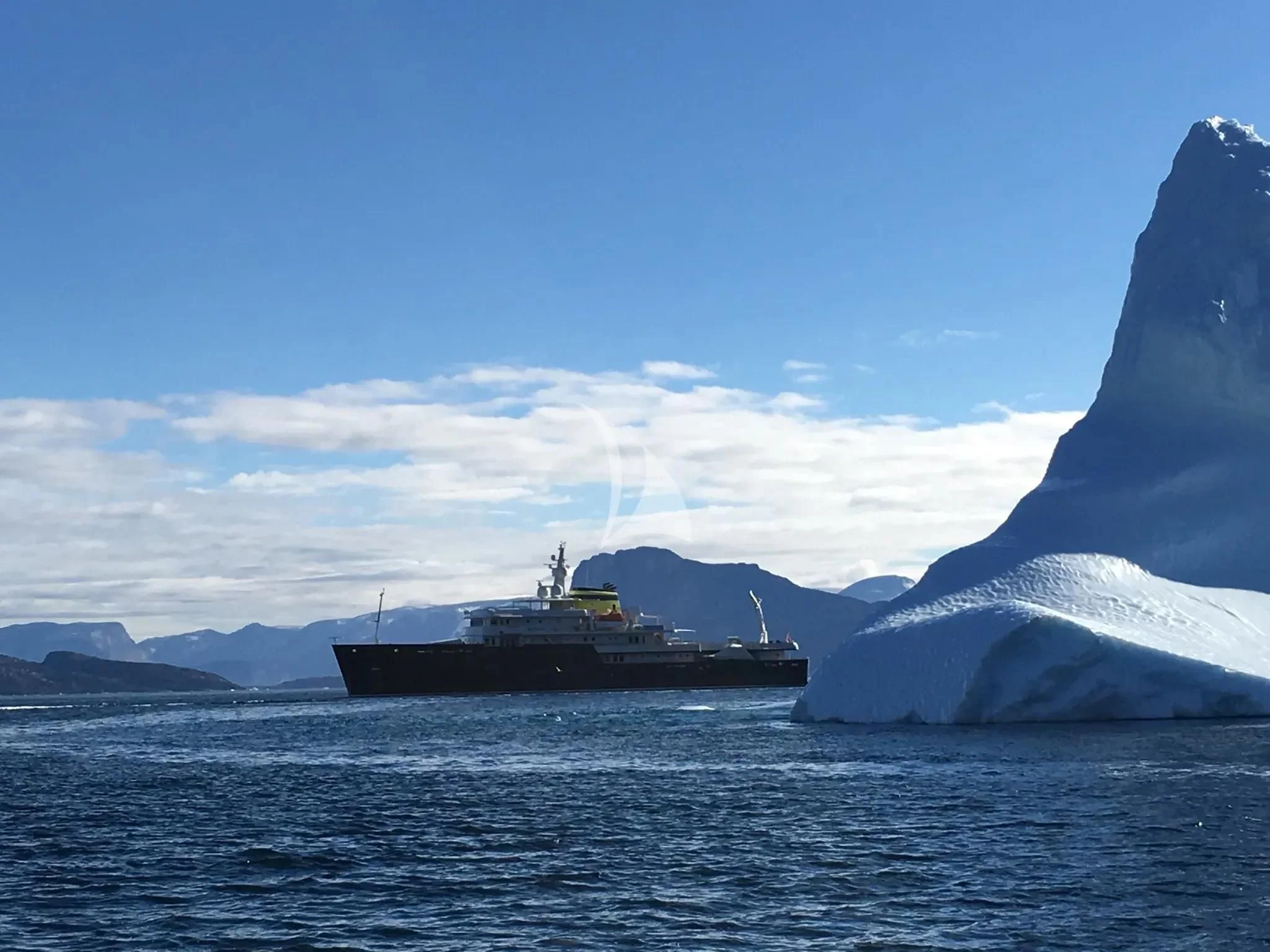 a ship in the water aboard YERSIN Yacht for Charter