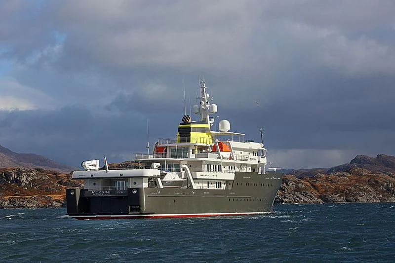 a boat in the water aboard YERSIN Yacht for Charter