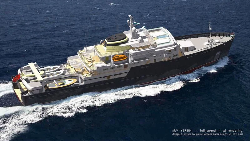 a boat on the water aboard YERSIN Yacht for Charter