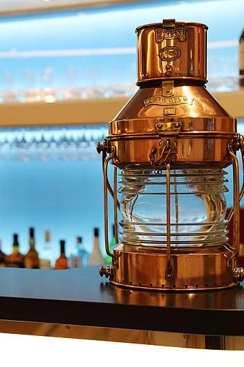 a gold and silver trophy aboard YERSIN Yacht for Charter